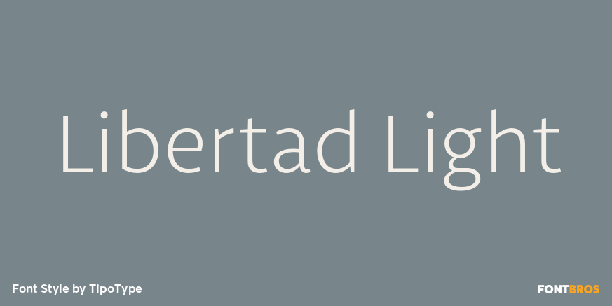 Libertad Light Font Poster #1