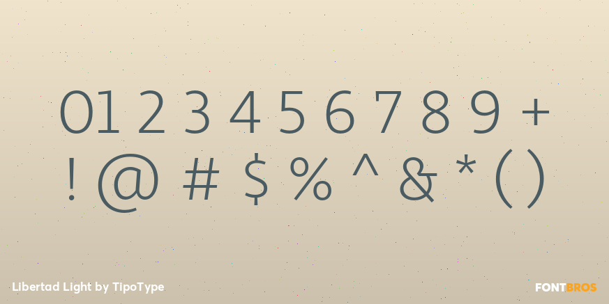 Libertad Light Font Poster #1