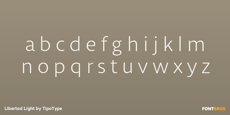 Libertad Light Font Poster #1