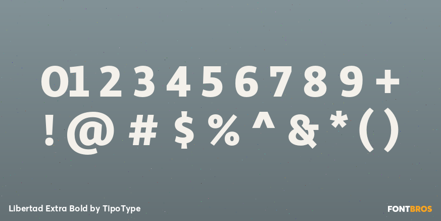 Libertad Extra Bold Font Poster #1