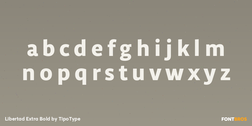 Libertad Extra Bold Font Poster #3