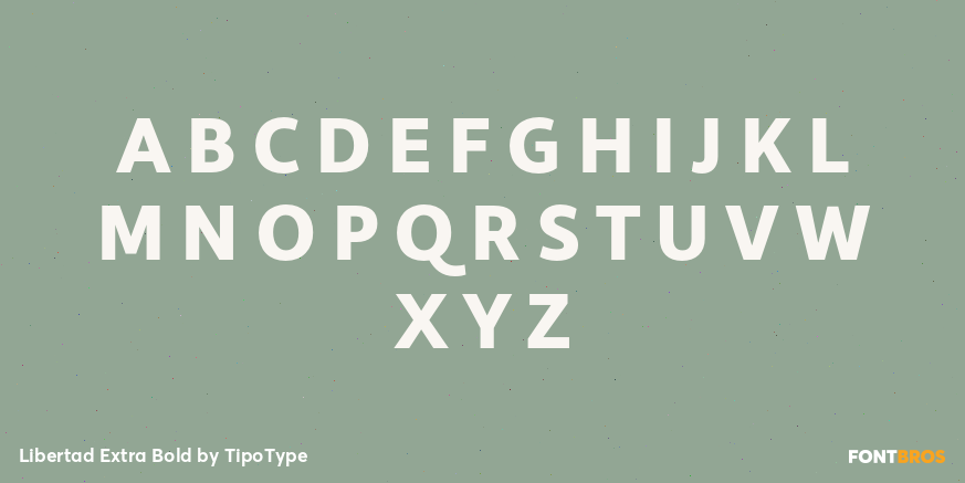 Libertad Extra Bold Font Poster #1