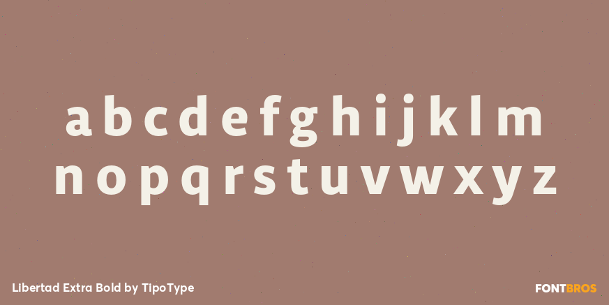 Libertad Extra Bold Font Poster #1