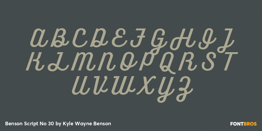 Benson Script No 30 Font Poster #1