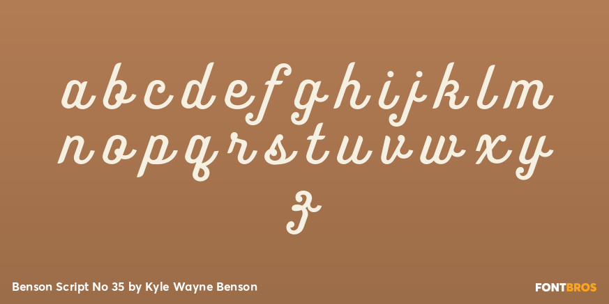 Benson Script No 35 Font Poster #1