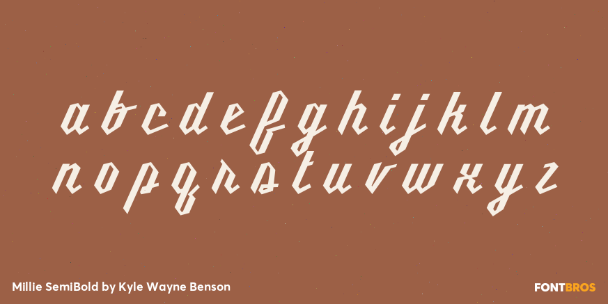 Millie SemiBold Font Poster #3