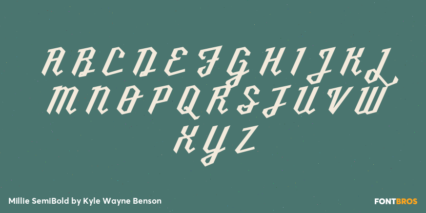 Millie SemiBold Font Poster #1