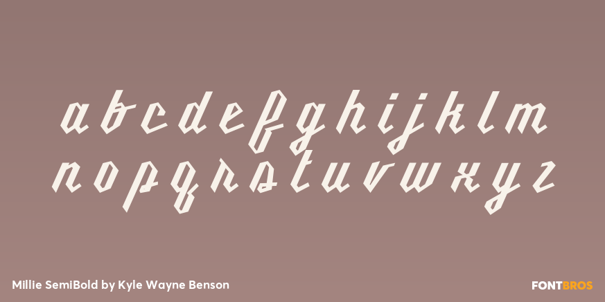 Millie SemiBold Font Poster #1