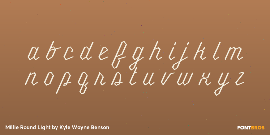 Millie Round Light Font Poster #3