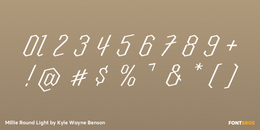 Millie Round Light Font Poster #4