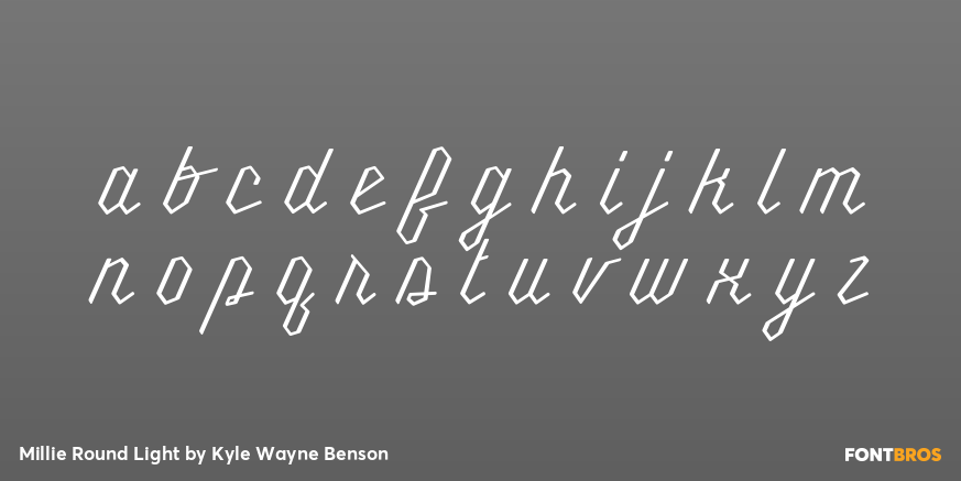 Millie Round Light Font Poster #1