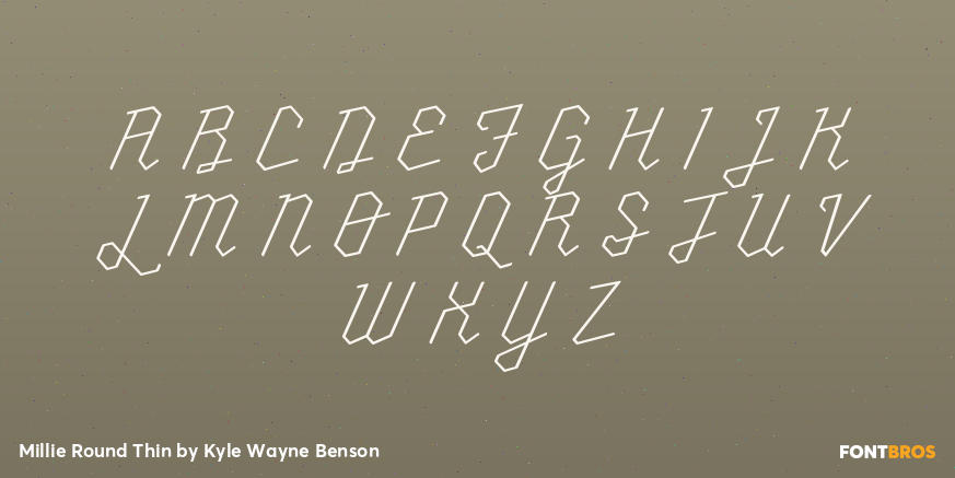 Millie Round Thin Font Poster #2