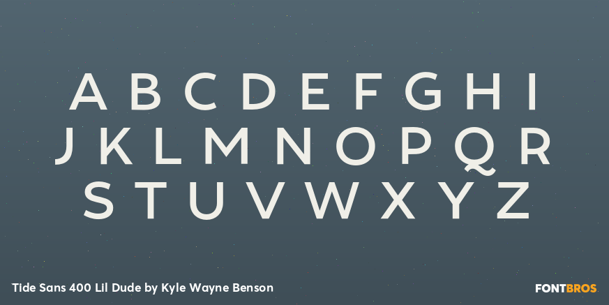 Tide Sans 400 Lil Dude Font Poster #2