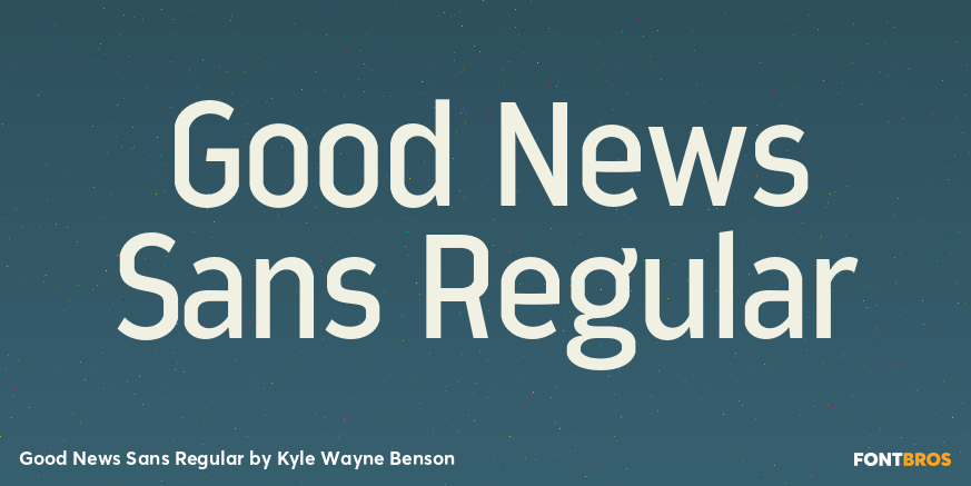Good News Sans Regular Font Poster #1
