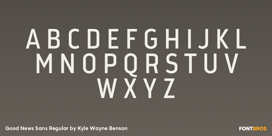 Good News Sans Regular Font Poster #2