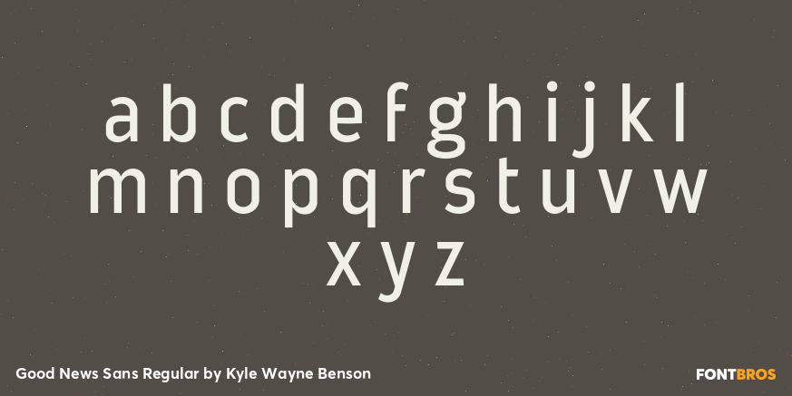 Good News Sans Regular Font Poster #3