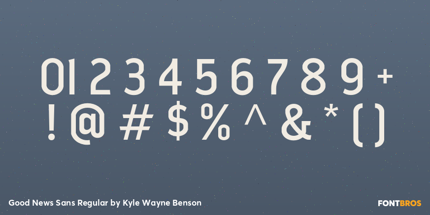 Good News Sans Regular Font Poster #4