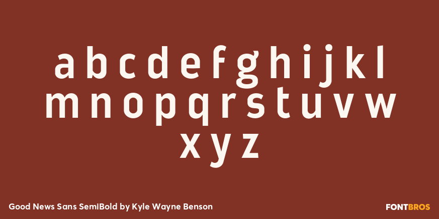 Good News Sans SemiBold Font Poster #3