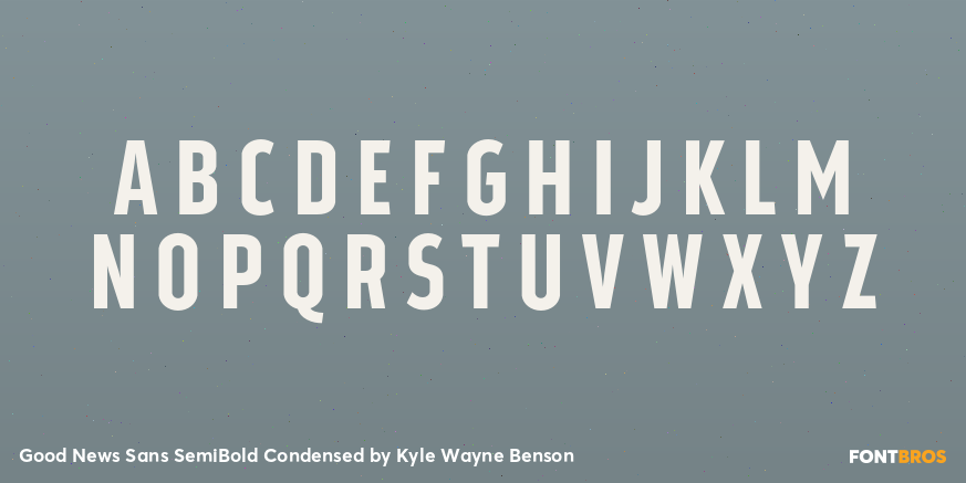 Good News Sans SemiBold Condensed Font Poster #2