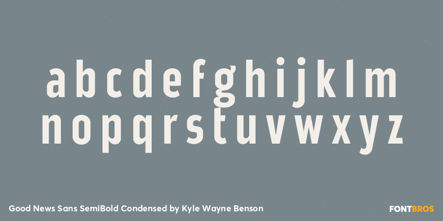 Good News Sans SemiBold Condensed Font Poster #3