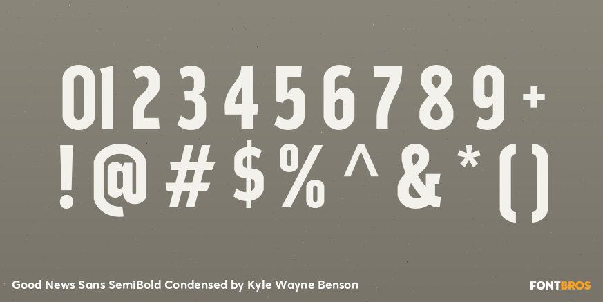 Good News Sans SemiBold Condensed Font Poster #4
