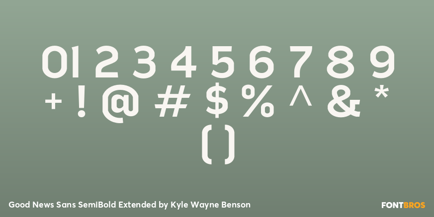 Good News Sans SemiBold Extended Font Poster #4