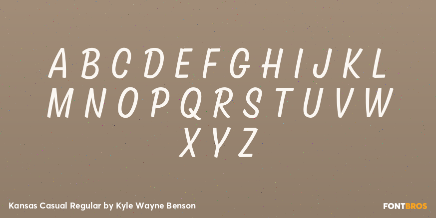 Kansas Casual Regular Font Poster #3
