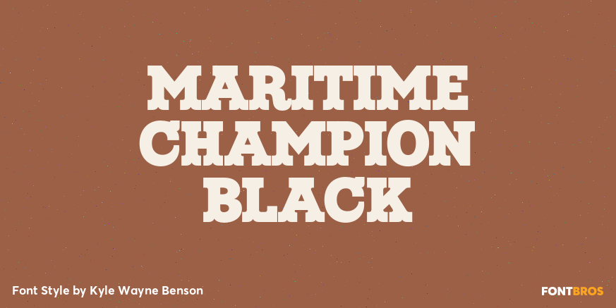 Maritime Champion Black Font Poster #1