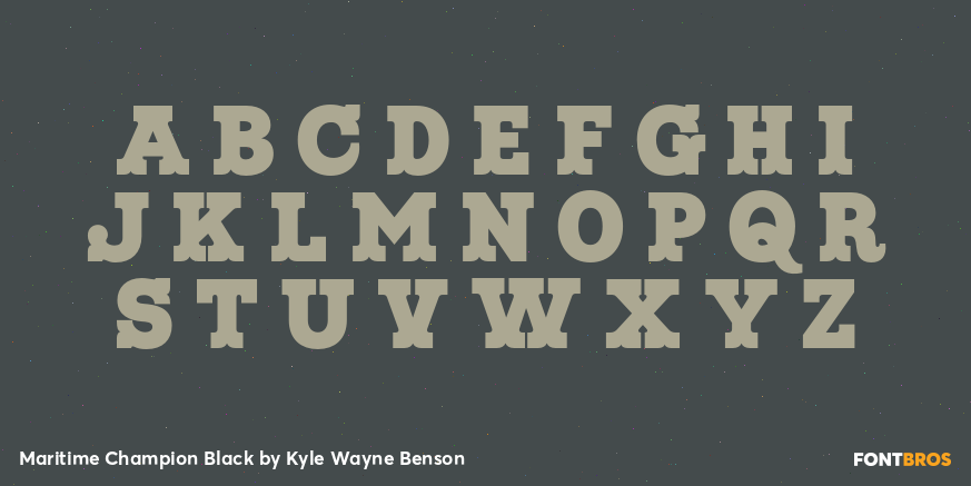 Maritime Champion Black Font Poster #2