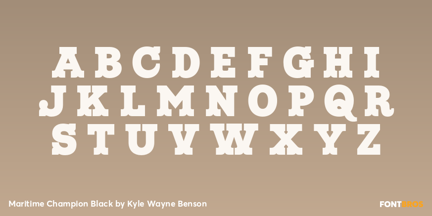 Maritime Champion Black Font Poster #3