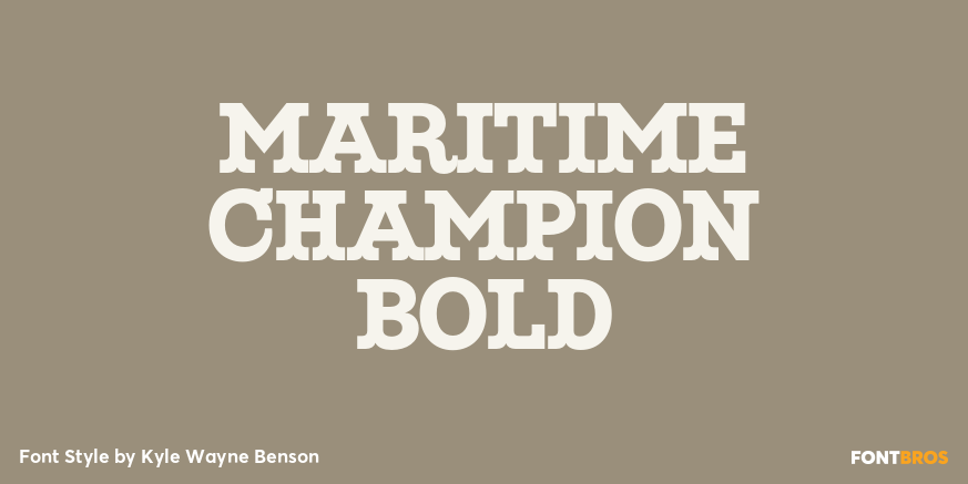 Maritime Champion Bold Font Poster #1