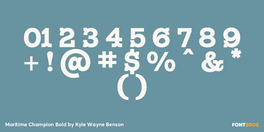 Maritime Champion Bold Font Poster #4