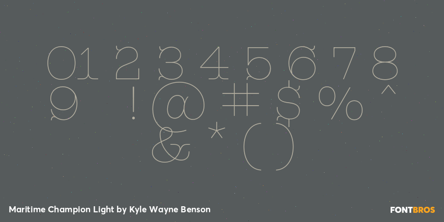 Maritime Champion Light Font Poster #4