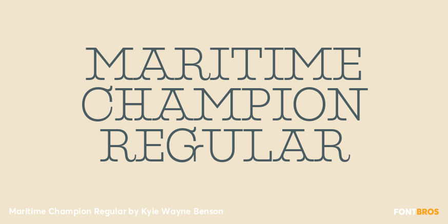 Maritime Champion Regular Font Poster #1