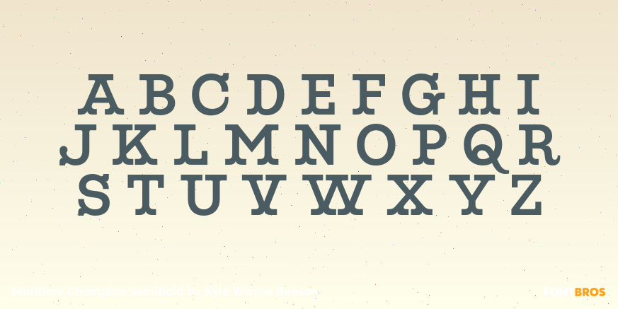 Maritime Champion SemiBold Font Poster #2