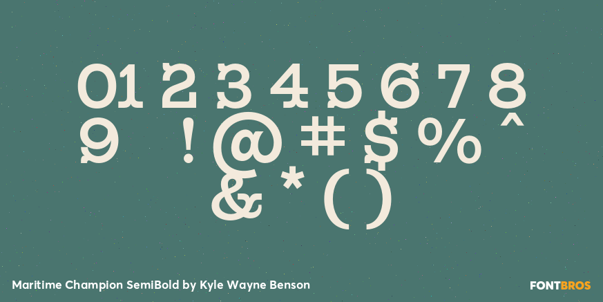 Maritime Champion SemiBold Font Poster #4