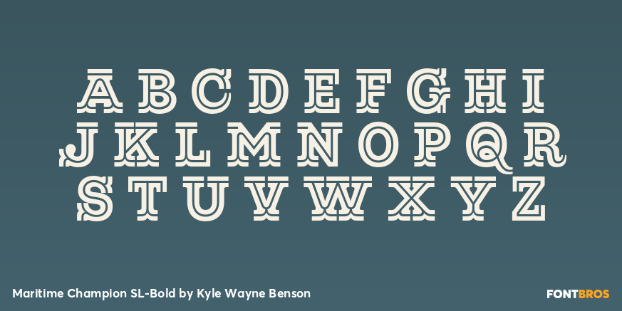 Maritime Champion SL-Bold Font Poster #2