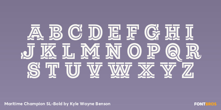 Maritime Champion SL-Bold Font Poster #3