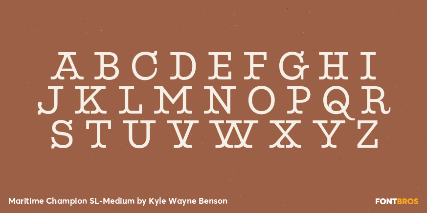 Maritime Champion SL-Medium Font Poster #2