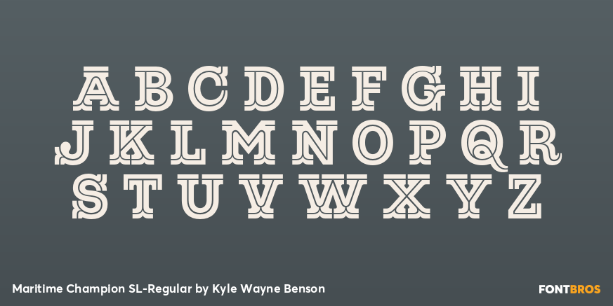 Maritime Champion SL-Regular Font Poster #2