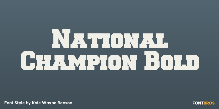 National Champion Bold Poster