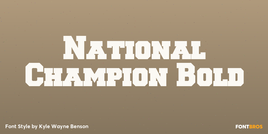 National Champion Bold Poster
