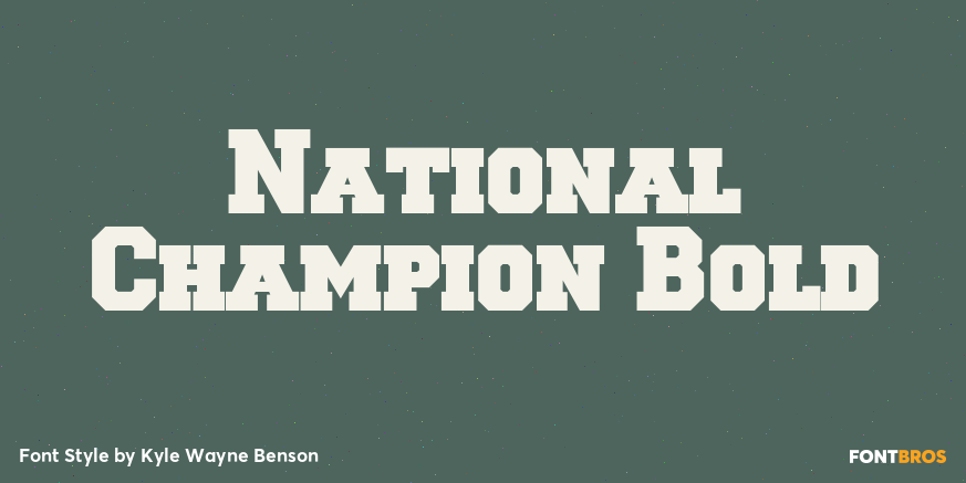 National Champion Bold Poster