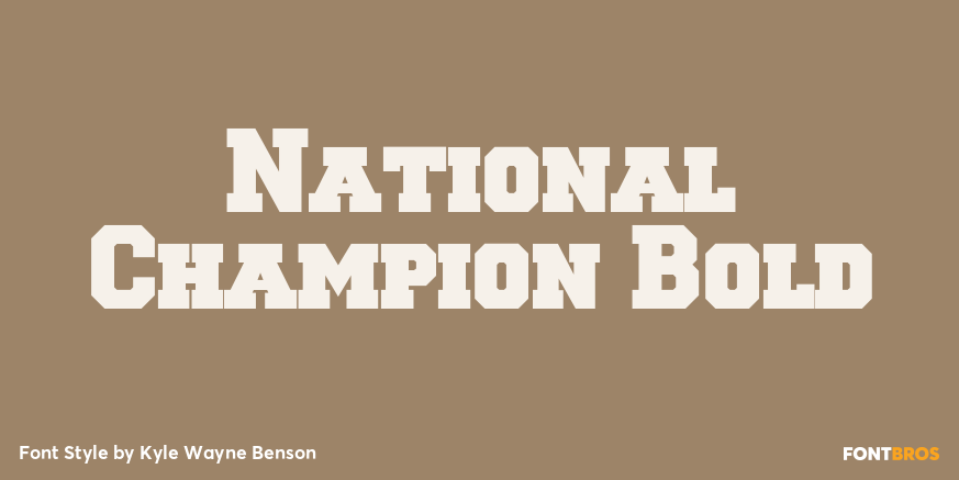 National Champion Bold Poster