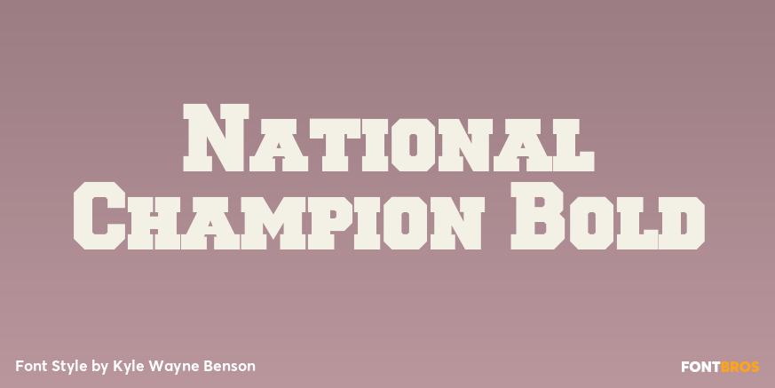 National Champion Bold Poster