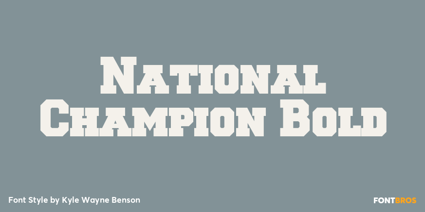 National Champion Bold Poster