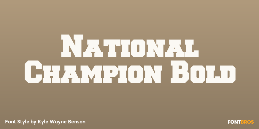 National Champion Bold Poster
