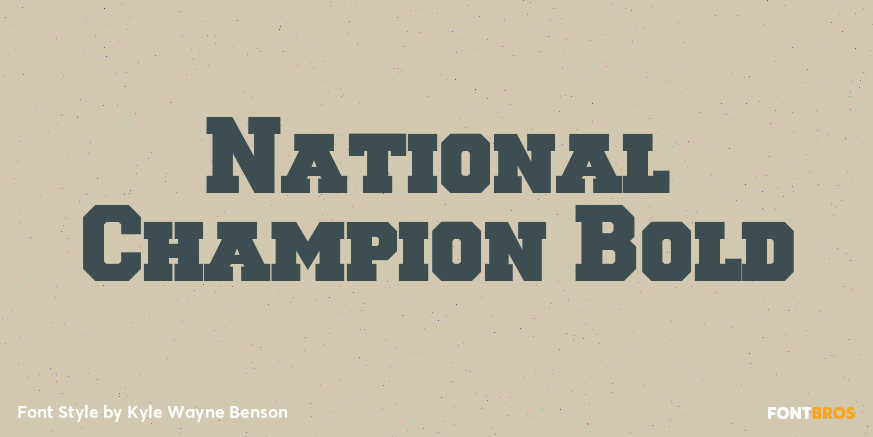 National Champion Bold Poster