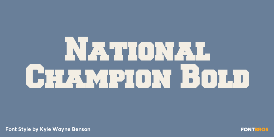 National Champion Bold Poster