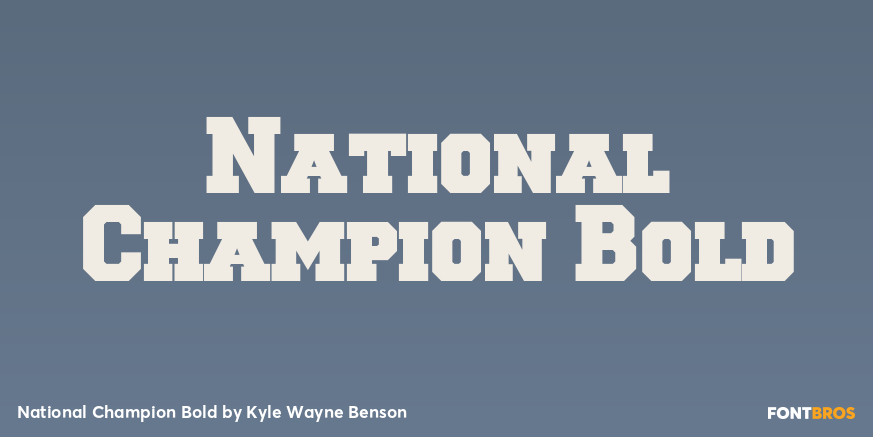 National Champion Bold Poster